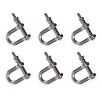 Snap-D 8mm D Shackle - 6 Pack Special