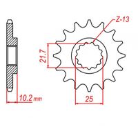 SPROCKET FRONT MTX 1503 13T #520