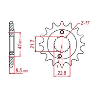 MTX Optional Front Sprocket 16T for Honda XR400R 1996-2005