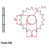 MTX Standard Front Sprocket 19T