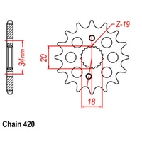 Front Sprocket 14T