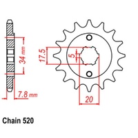 Front Sprocket 15T