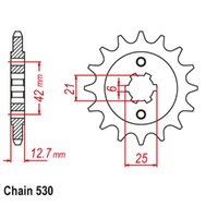 MTX Standard Front Sprocket 17T for Honda CB750F SUPER SPORT 1977