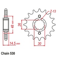 MTX Optional Front Sprocket 18T for Honda VF1000F2F 1984-1985