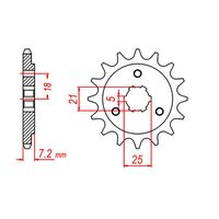 MTX Optional Front Sprocket 14T for Suzuki  DR650RSE 1991-1992