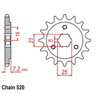 MTX Optional Front Sprocket 16T for Suzuki  DR750S 1988-1991