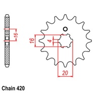 Front Sprocket 14T