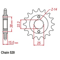 Front Sprocket 15T