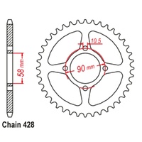 Standard Rear Sprocket 44T