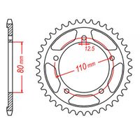 MTX Optional Rear Sprocket 40T for Triumph TRIDENT 750  1990-1995