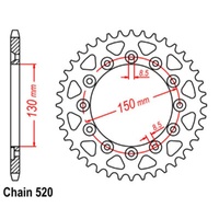 MTX Optional Rear Sprocket 41T for Honda VT250FD 1985-1987