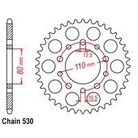 MTX Optional Rear Sprocket 36T for Honda VF1000F2F 1984-1985