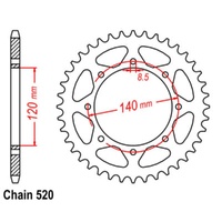 Rear Sprocket 44T