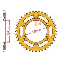 SPROCKET REAR MTX ZERO Alloy MX 897 52T #520 GLD