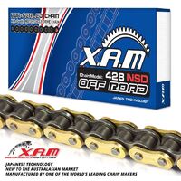  Gold/Black Non-Sealed Dirt CHAIN 118 Links  for Yamaha AG175 1974-1995