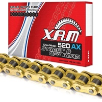 Gold X-RING CHAIN 112 Links  for Suzuki  DR200 1986-1991