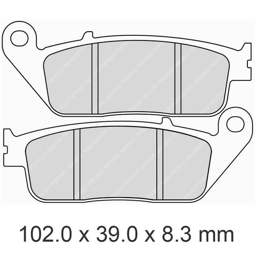 Ferodo Sintered HH Rear Brake Pads for Honda ST1100 90-96,00