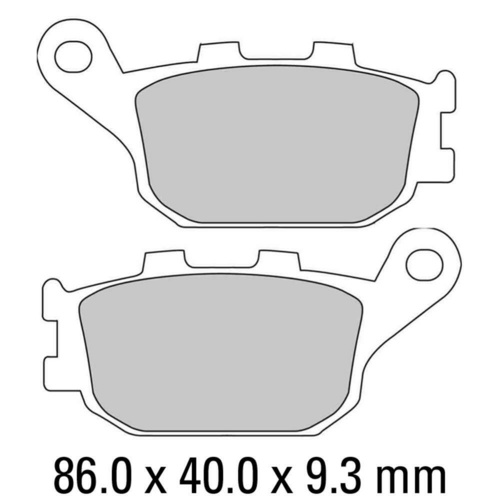 Ferodo ECO Carbon Rear Brake Pads for Yamaha XSR700 2016-2017