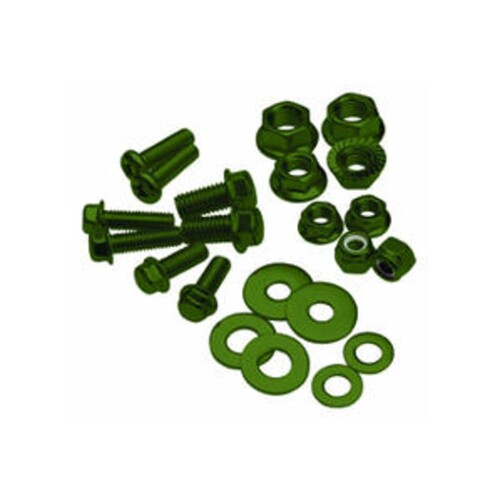 MP - Bolt, Flange, M6xP1.0x10, Olive Green, PK-10