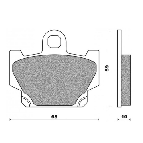 Newfren Front Brake Pad for RZ250 RZ350R SR250 XJ650L TURBO XS250R XS400 XT600 XV250 VIRAGO XZ550