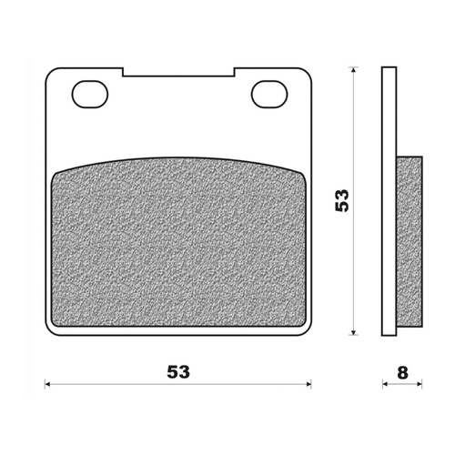 Newfren Brake Pads Touring Organic for Kawasaki Z250 1980-1985 | TWIN 1979-1982