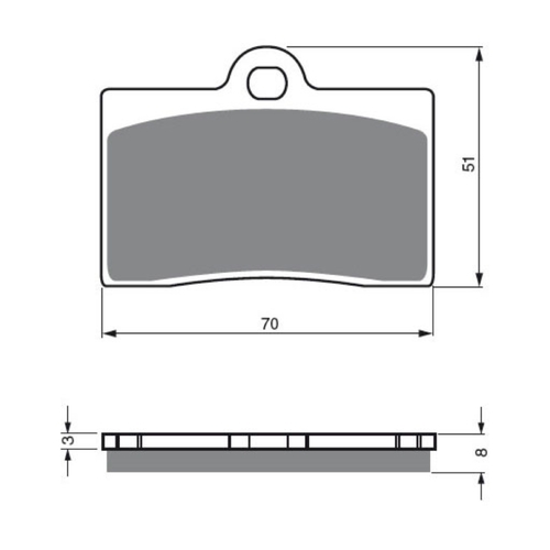 Front Brake Pads Road TT Pro Sintered for Aprilia RS250 1995 to 1997