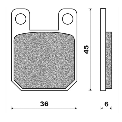 Front Brake Pads Touring Organic for Gas-Gas Pampera 250 1996 to 2001