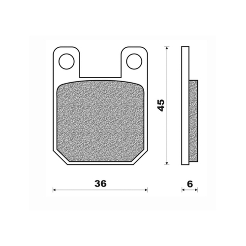 Front Brake Pads Dirt Sintered for Sherco 2.5 Trials 2002