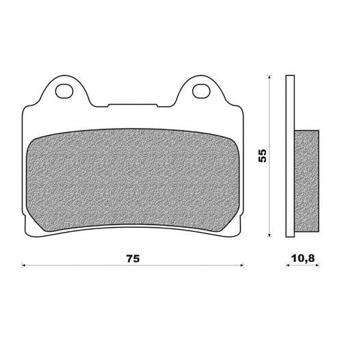 Newfren Brake Pads Touring Organic for Yamaha FZR1000 1987 1988