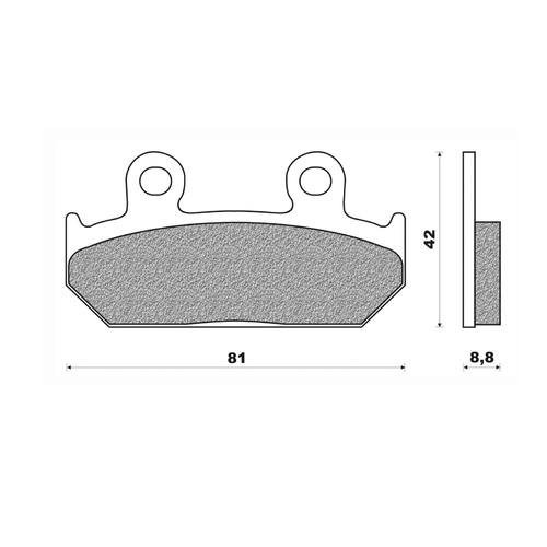 Newfren Front Brake Pads Touring Organic