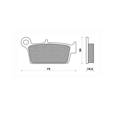 Newfren Brake Pads Off Road Sintered for TM MX 400F 2002 2003 | MX 450F 2004