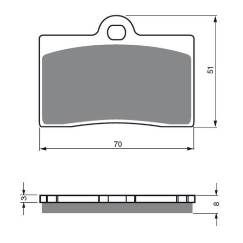 Newfren Front / Rear Brake Pads Touring Organic