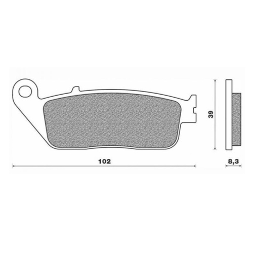 Newfren Front Brake Pad Touring for Yamaha WRF250X SM 2008 to 2011