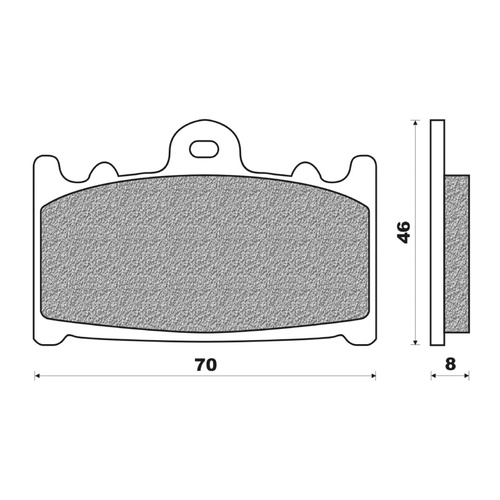 Newfren Front Brake Pads Touring Organic