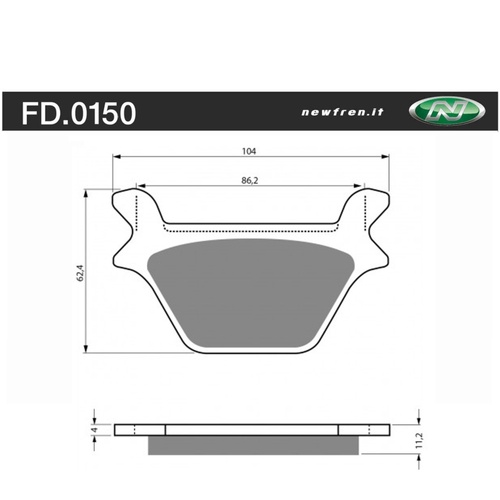 Rear Brake Pads Touring Sintered for HD 1340 FXR Super Glide 1987 to 1994