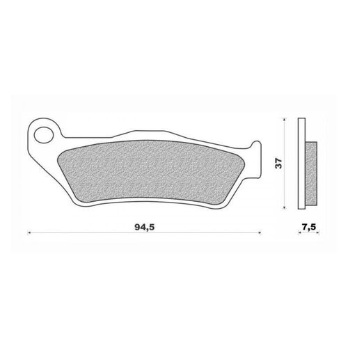 Front Brake Pads Dirt Organic for KTM 85 SX Big Wheel 2021 to 2022