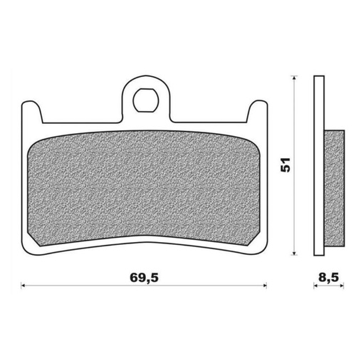 Newfren Front Brake Pads Touring Sintered