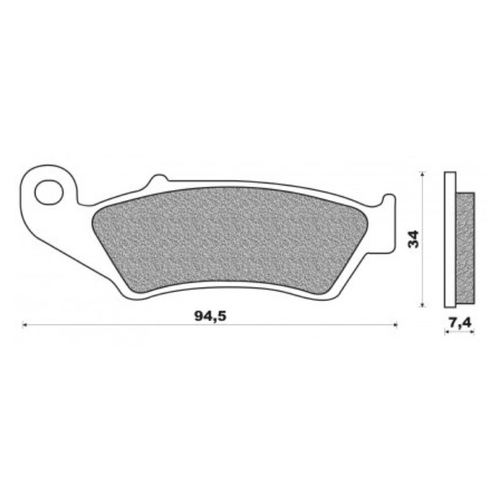 Front Brake Pads Dirt Sintered for Beta RR 498 2012 to 2016