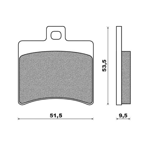 Rear Brake Pads Elite Organic for Aprilia 100 Scarabeo 4T 2002 to 2006