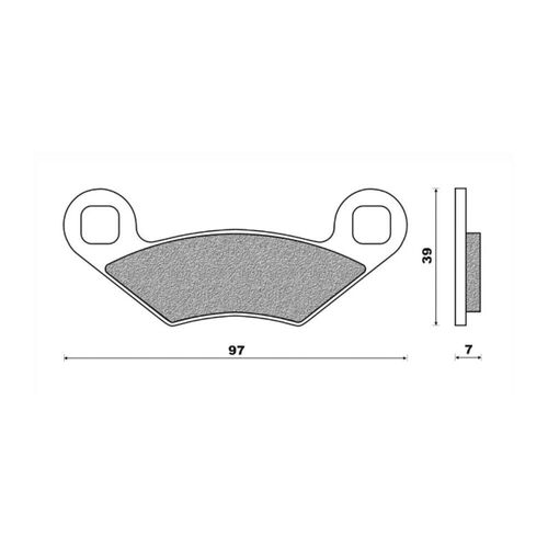 Front Brake Pads ATV Sintered for Polaris 300 Sportsman 4X4 2008 to 2010