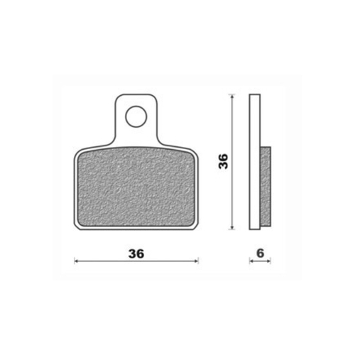 Rear Brake Pads Dirt Organic for Scorpa SY250 2004 to 2006