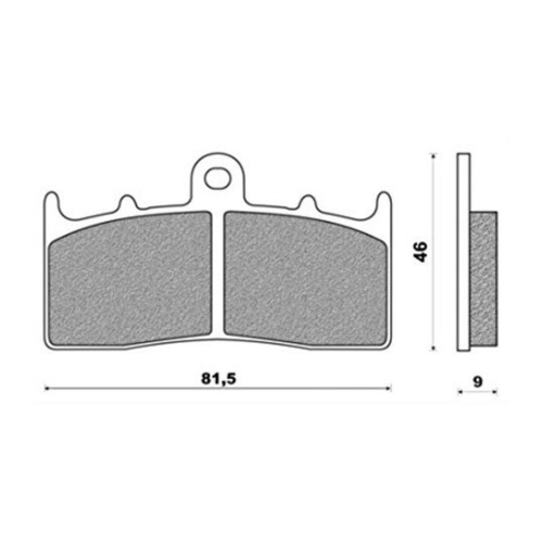 Front Brake Pads Touring Organic for BMW K1600 GT 2011 to 2021