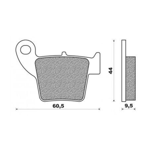 Rear Brake Pads Dirt Race Sintered for Honda CRF250R 2004 to 2022