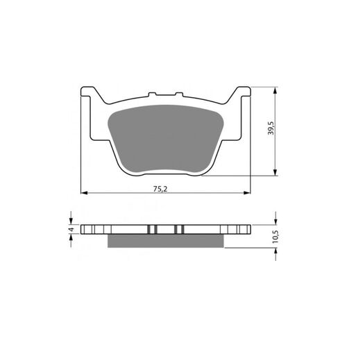 Rear Brake Pads ATV Sintered for Honda TRX650FA 2003 to 2005