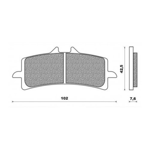 Front Brake Pads Touring Sintered for Ducati 1200 Monster R 2015 to 2019