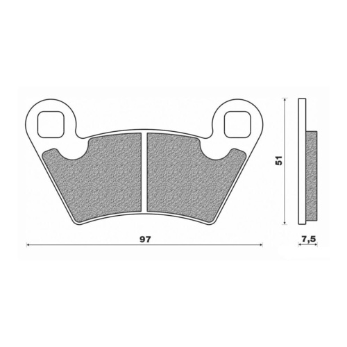 Newfren Brake Pads ATV Sintered