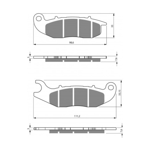 Newfren Brake Pads - Front