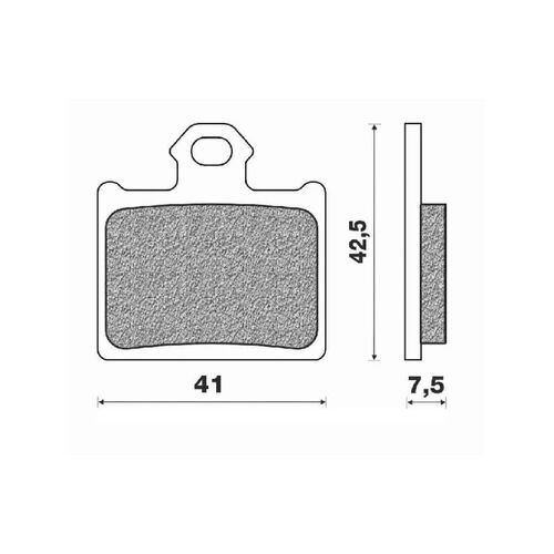 Rear Brake Pads Dirt Sintered for Husqvarna TC85 BW 2014 to 2020