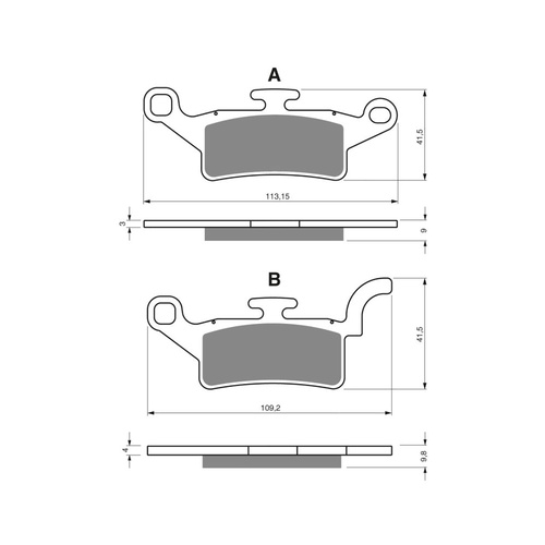 Newfren Brake Pads - Front