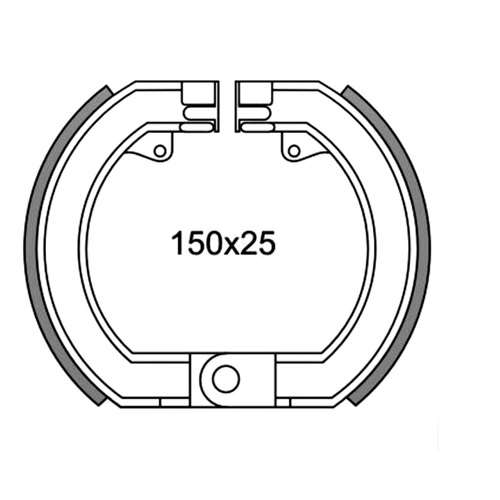 Front Brake Shoes for Piaggio/Vespa Vespa 150 Sprint 1965 to 1974